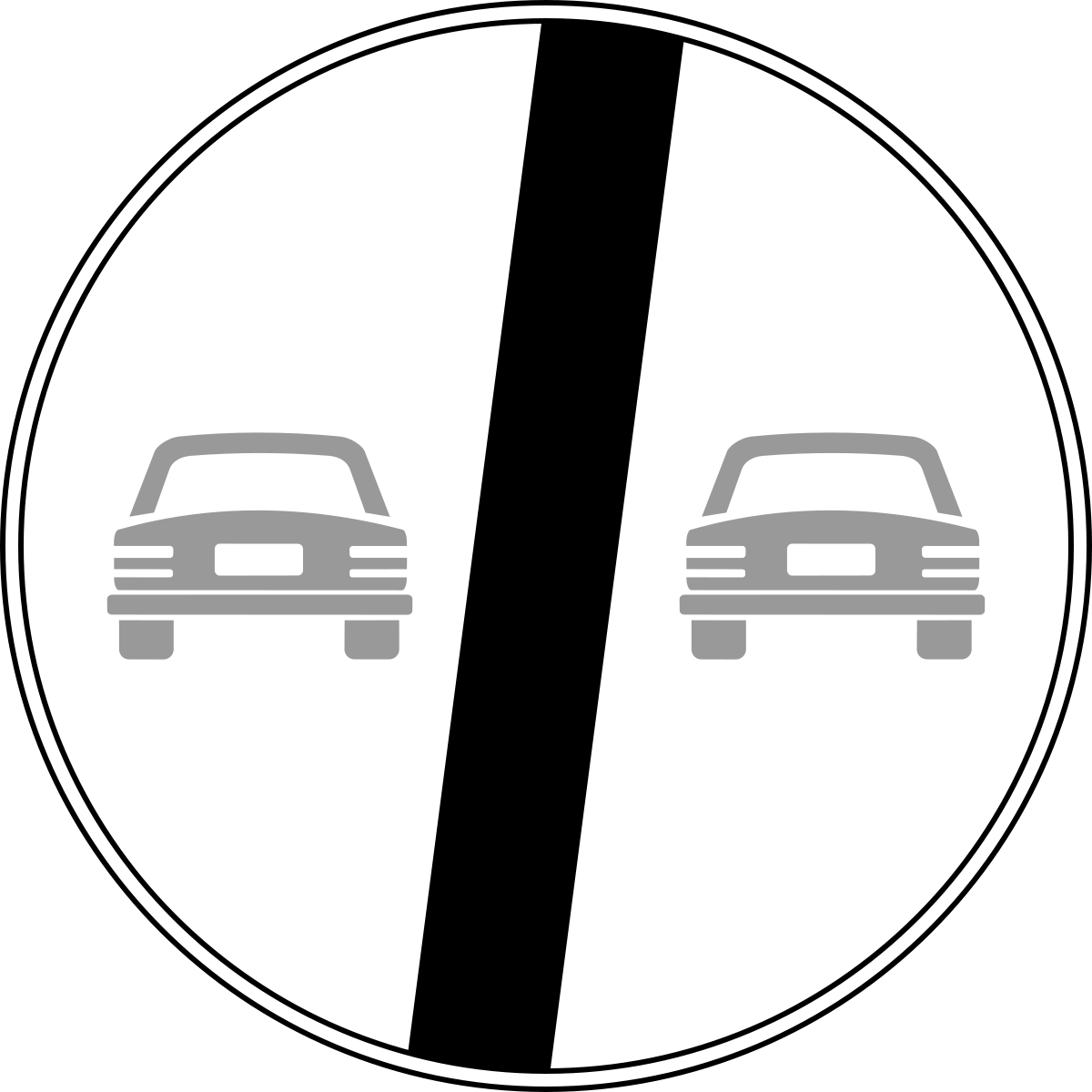 segnale fine divieto sorpasso