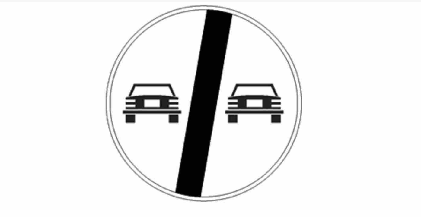 segnale fine divieto sorpasso