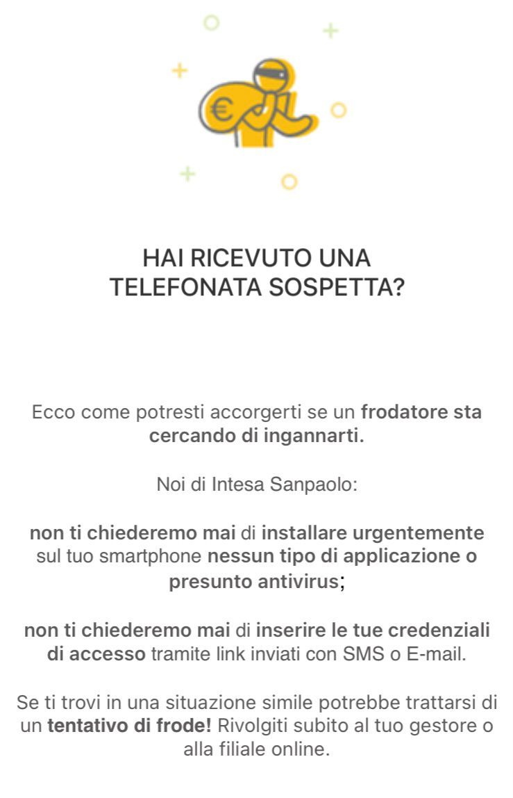 Avviso Intesa Sanpaolo 