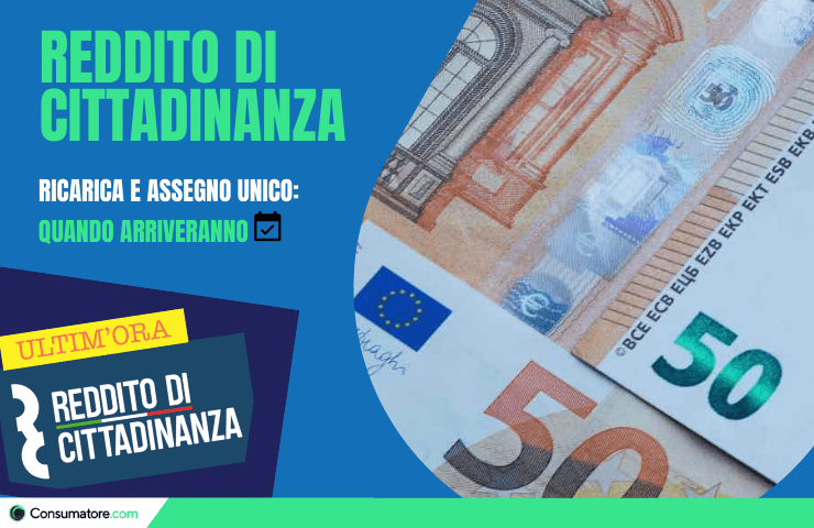 Reddito di cittadinanza quando arriva assegno unico