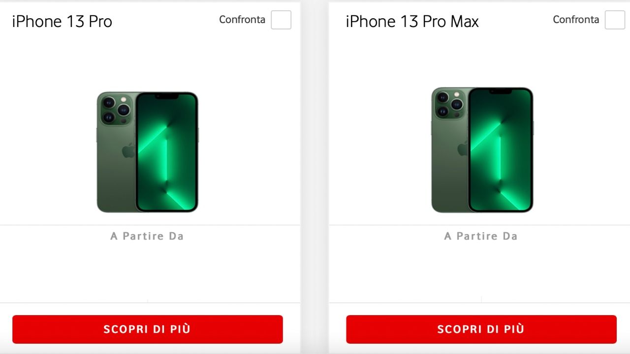 Vodafone offerta iPhone verde