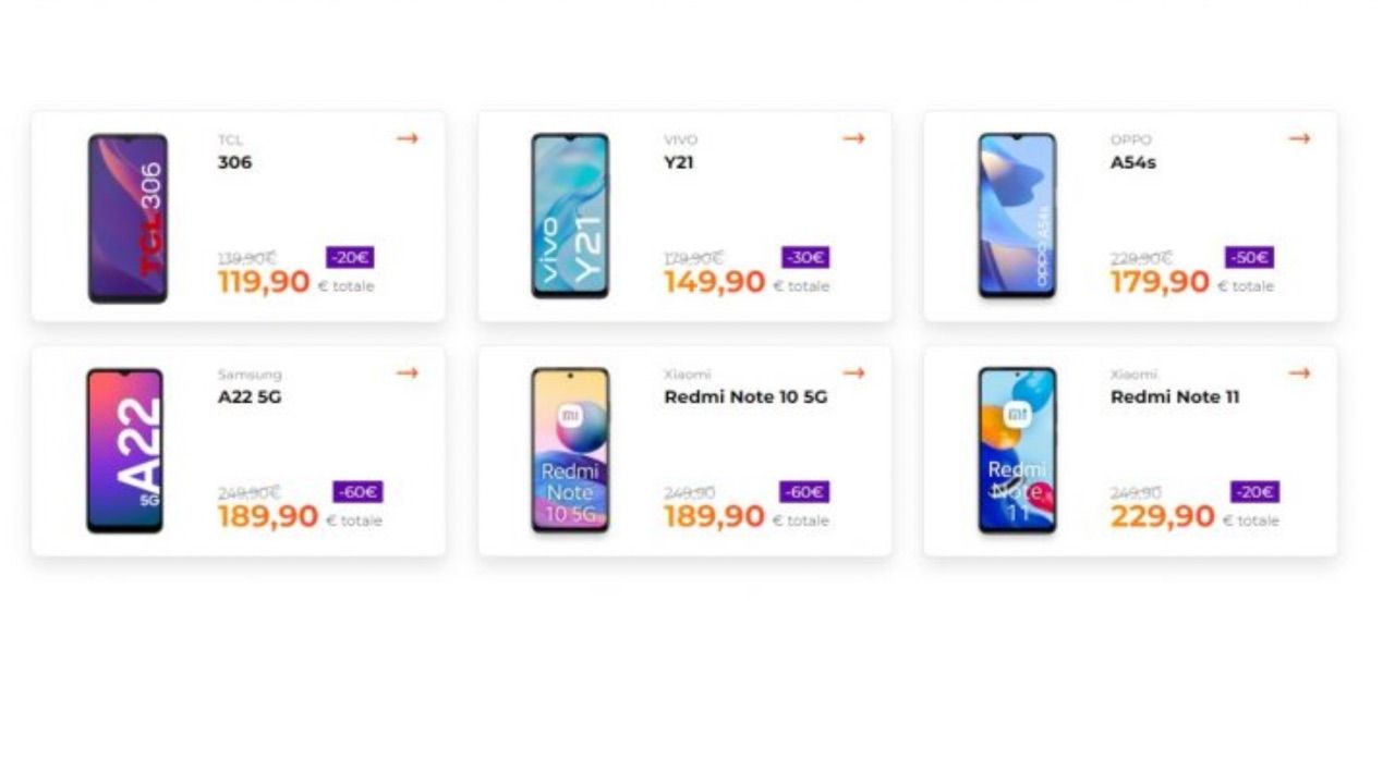 Offerta smartphone WindTre