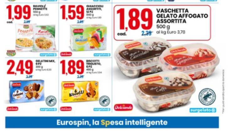 eurospin gelato offerta