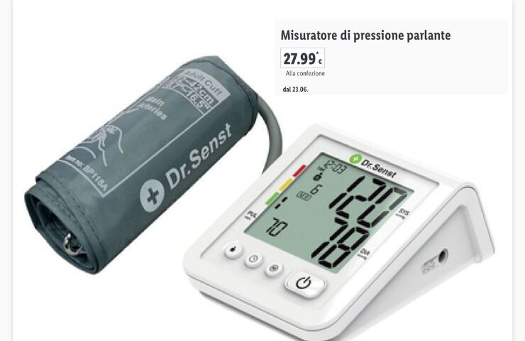 Misuratore pressione Lidl (Dal Sito Ufficiale)