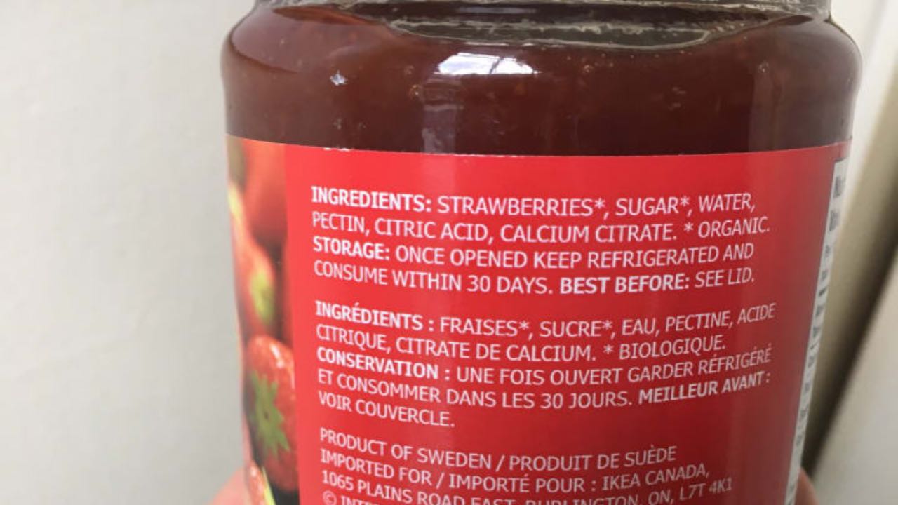 Richiamo alimentare fragole Ikea