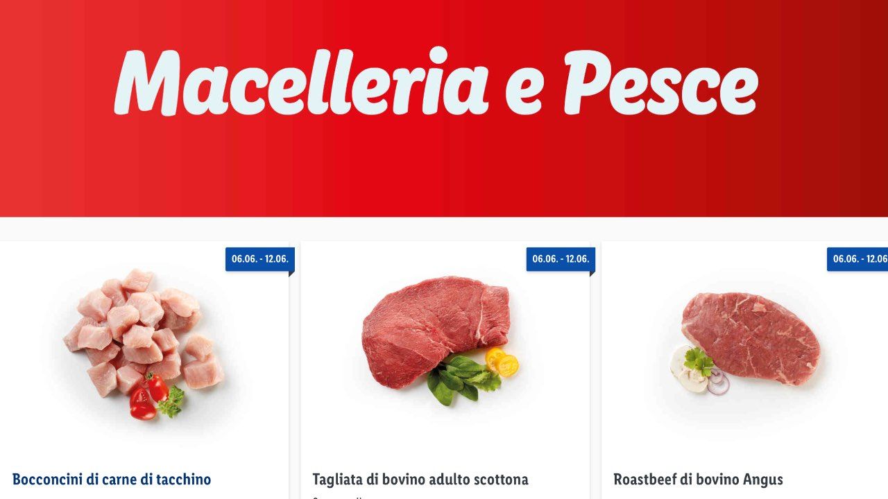 Offerta macelleria Lidl, carne al 30% di sconto: il volantino