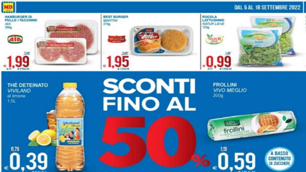 Screenshot volantino MD sconti