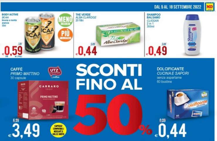 Screenshot volantino MD sconti