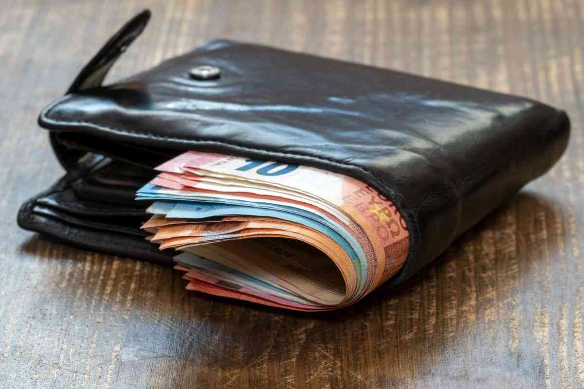 portafoglio con soldi