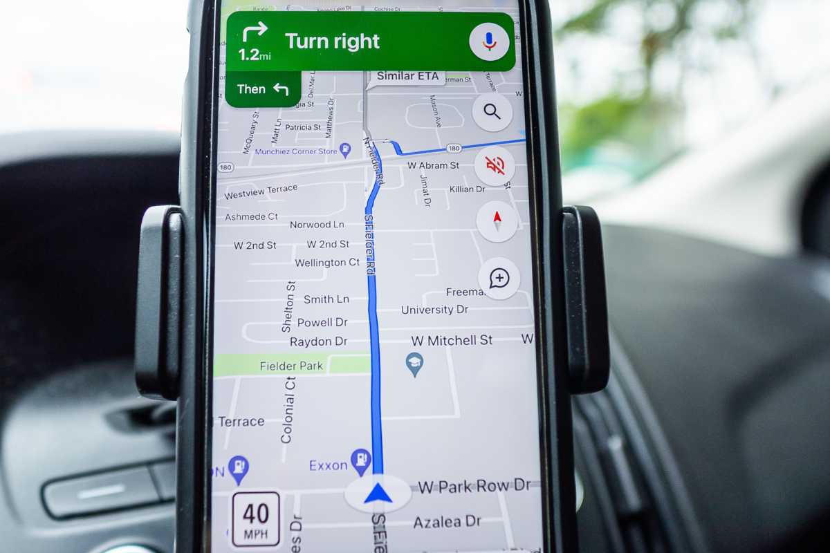 indicazioni google maps su smartphone