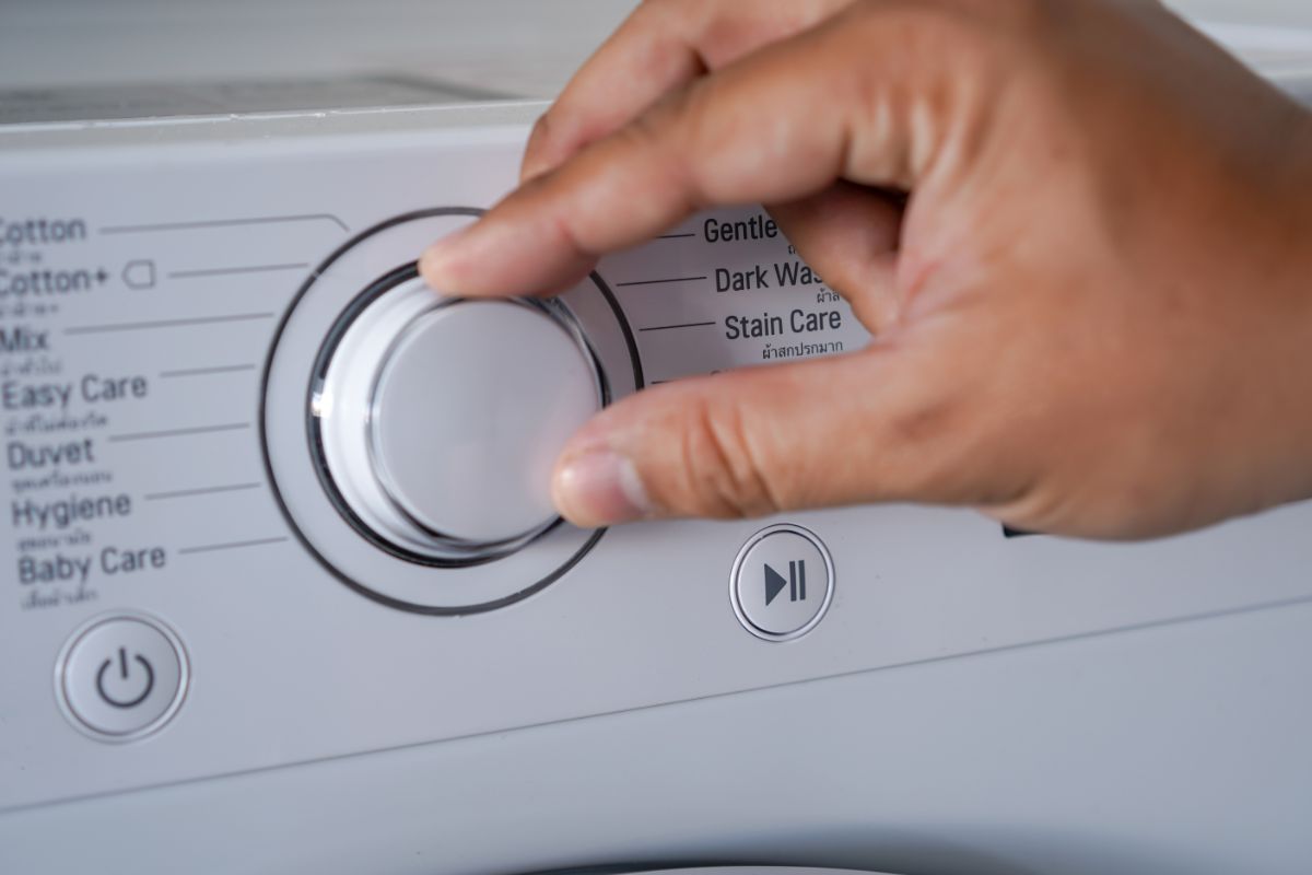 selezionare programma lavatrice