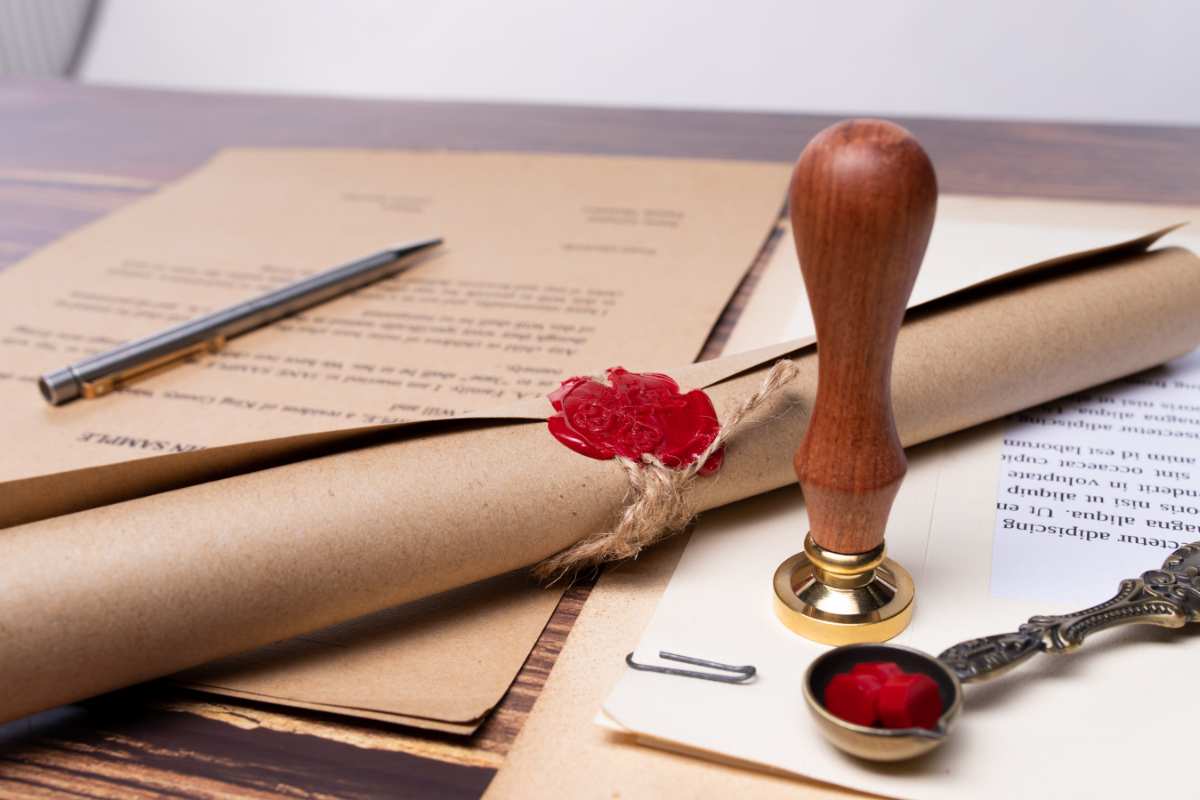 testamento timbri cera