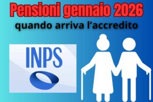 scritta grafica persone anziane e logo inps