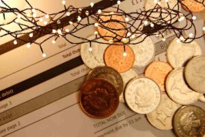 bolletta monete e luci natale