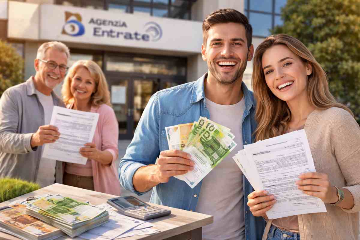 agenzia entrate persone documenti soldi