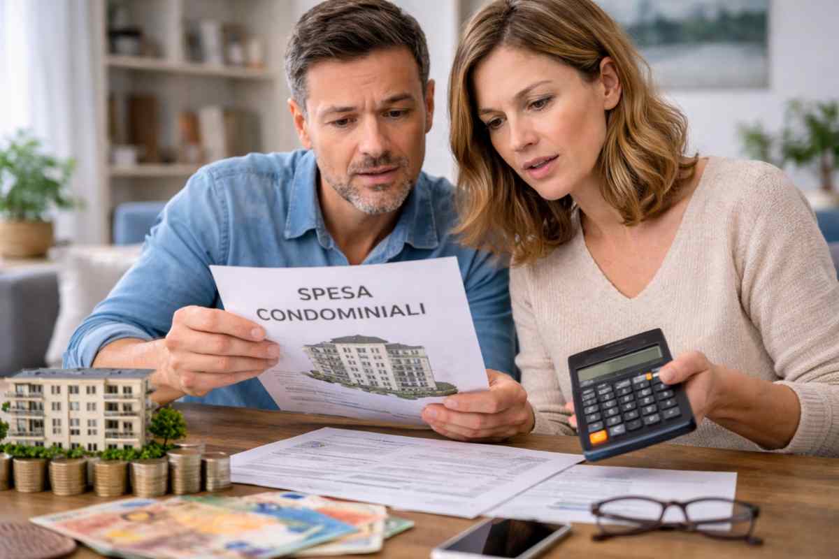 coppia controlla spese condominiali