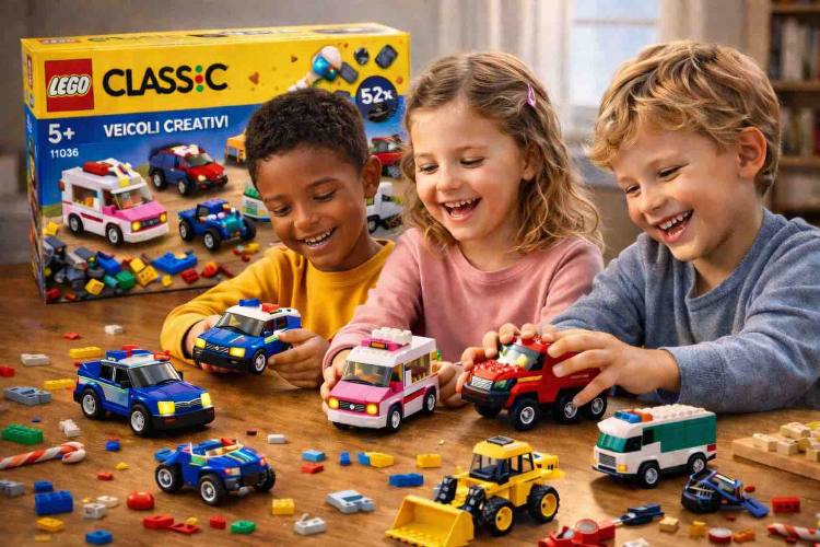 I veicoli creativi Lego sono fondamentali per la crescita