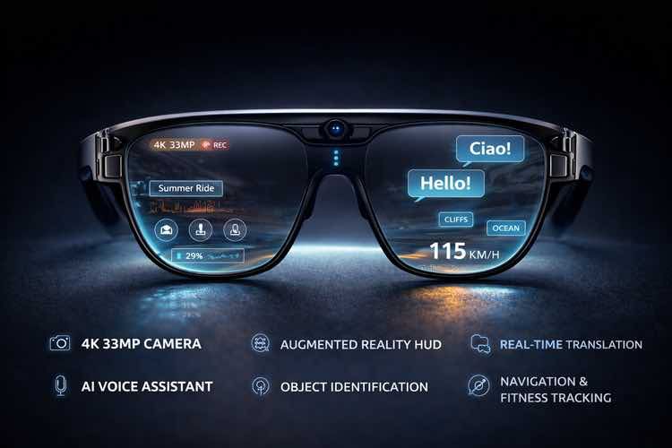 La caratteristiche tecniche degli occhiali intelligenti